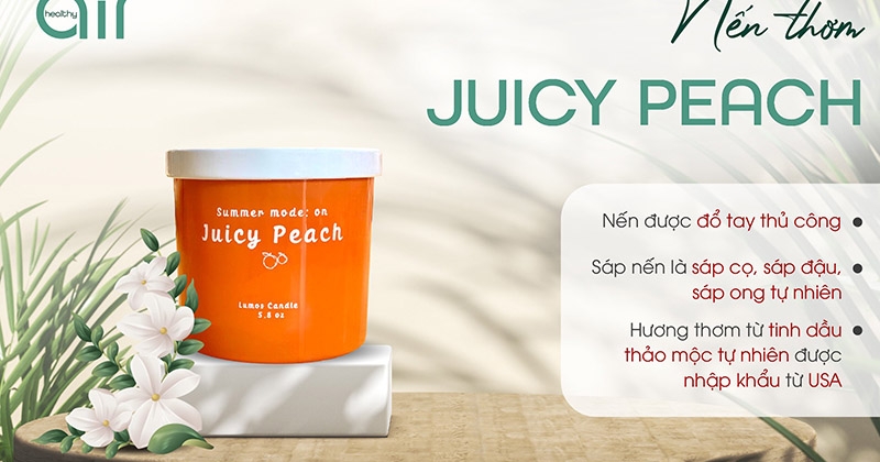 Nến thơm Juicy Peach - Trái đào căng mọng đầy nhựa sống