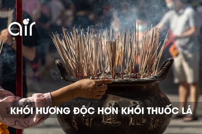 Khói hương độc hơn khói thuốc lá - Gây viêm hô hấp mãn tính