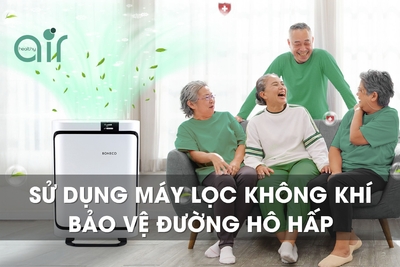 Cách sử dụng máy lọc không khí bảo vệ đường hô hấp