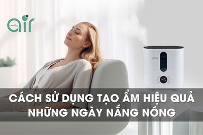 Cách sử dụng máy tạo ẩm hiệu quả trong những ngày nắng nóng