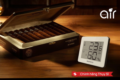 Nhiệt ẩm kế cigar BONECO X200: Kiểm soát độ ẩm, nhiệt độ ổn định