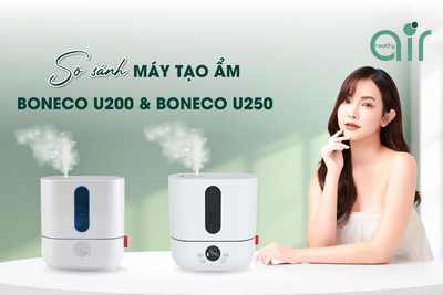 So sánh máy tạo ẩm Thụy Sĩ BONECO U200 và BONECO U250: Nên chọn máy nào?