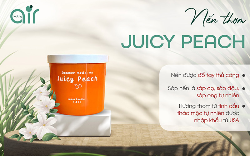 Nến thơm Juicy Peach - Trái đào căng mọng đầy nhựa sống